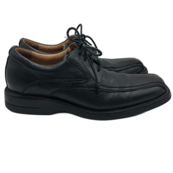 Steve Madden Men's Black Leather Oxford Shoes Square Toe P-Tango Size 9.5 - Picture 3 of 14